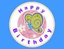 Cute Butterfly Edible Icing Image